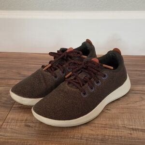 Allbirds Brown Wool Runner Modern Minimalist Design Sneakers Size 7